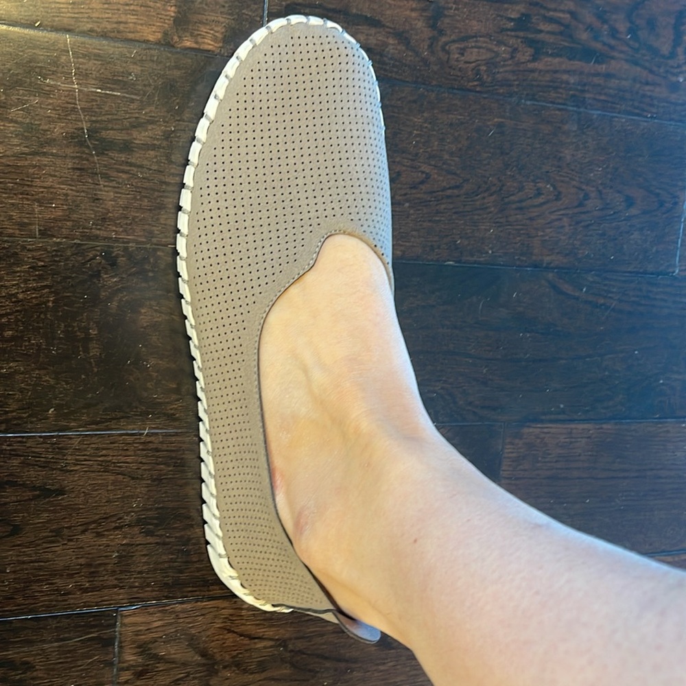 Skechers Taupe Sepulveda Blvd Slip On Comfort Sneakers Casual Walking Shoes 8 - Picture 4 of 4
